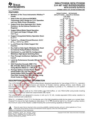 SN74LVTH162240DGGR datasheet  